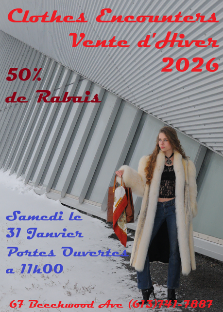 clothes encounters sale jan 2026 - French language poster