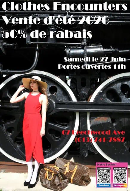 clothes encounters sale summer 2026 - french language poster